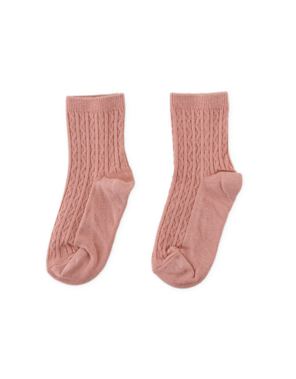 Cable Knit Crew Socks