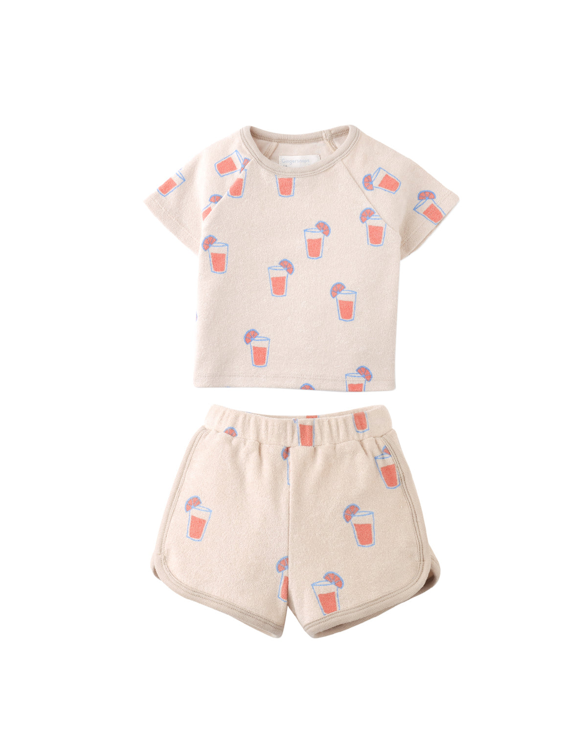 Baby Matthew All-Over Print Raglan Tee and Shorts Set product photo