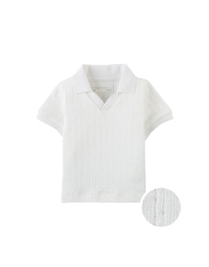 Baby Ludwig Cable Jersey Polo Shirt product photo