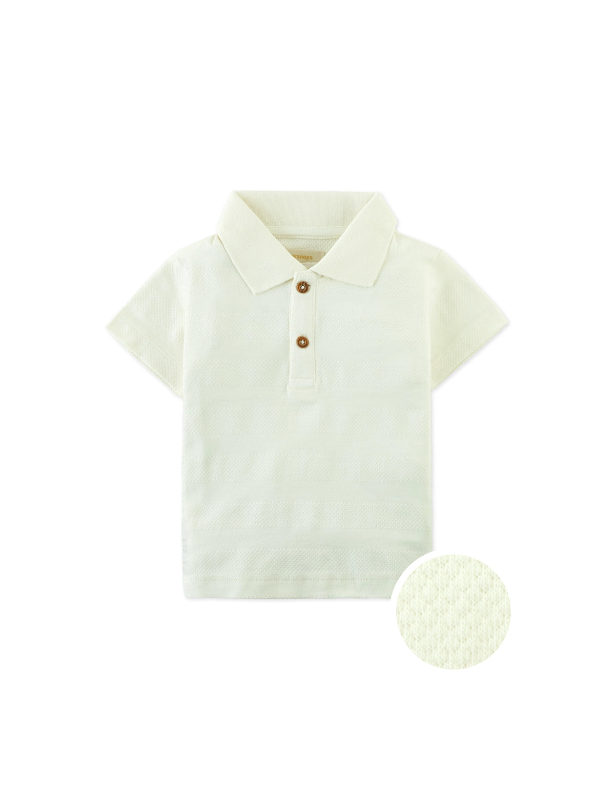 Baby Taito Textured Polo with Embroidered Logo