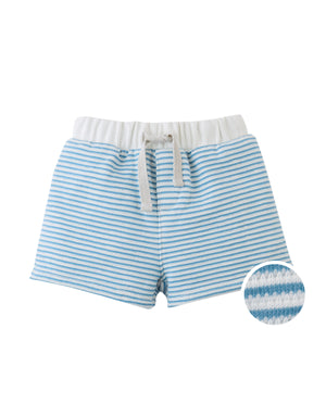 Baby Dreyfus Striped Textured Terry Drawstring Shorts product photo