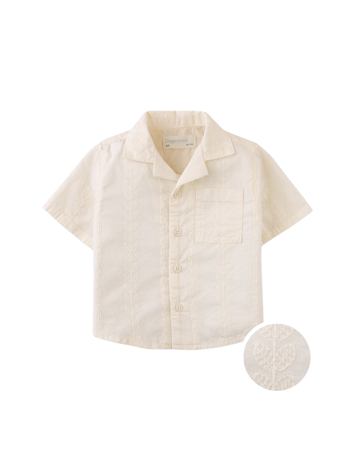 Baby Armin Embroidered Camp Collar Shirt product photo