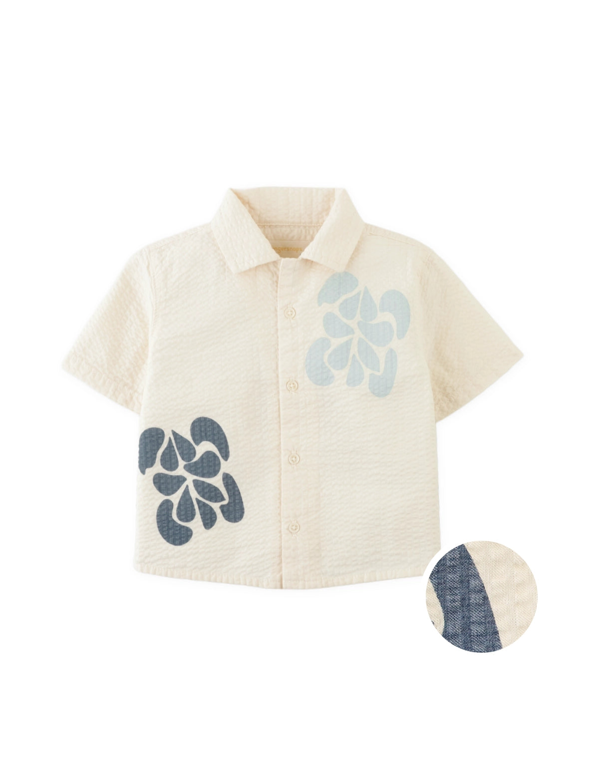Baby Ajay Floral Seersucker Panama Shirt
