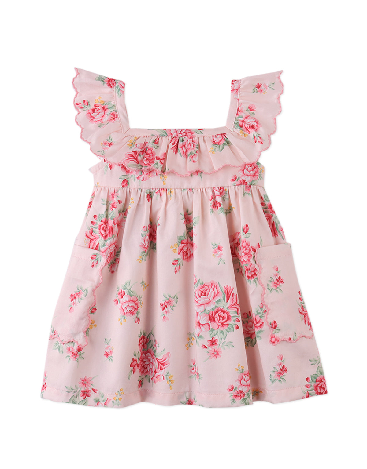 Baby Sydney Dress with Embroidered Scallop Details product photo
