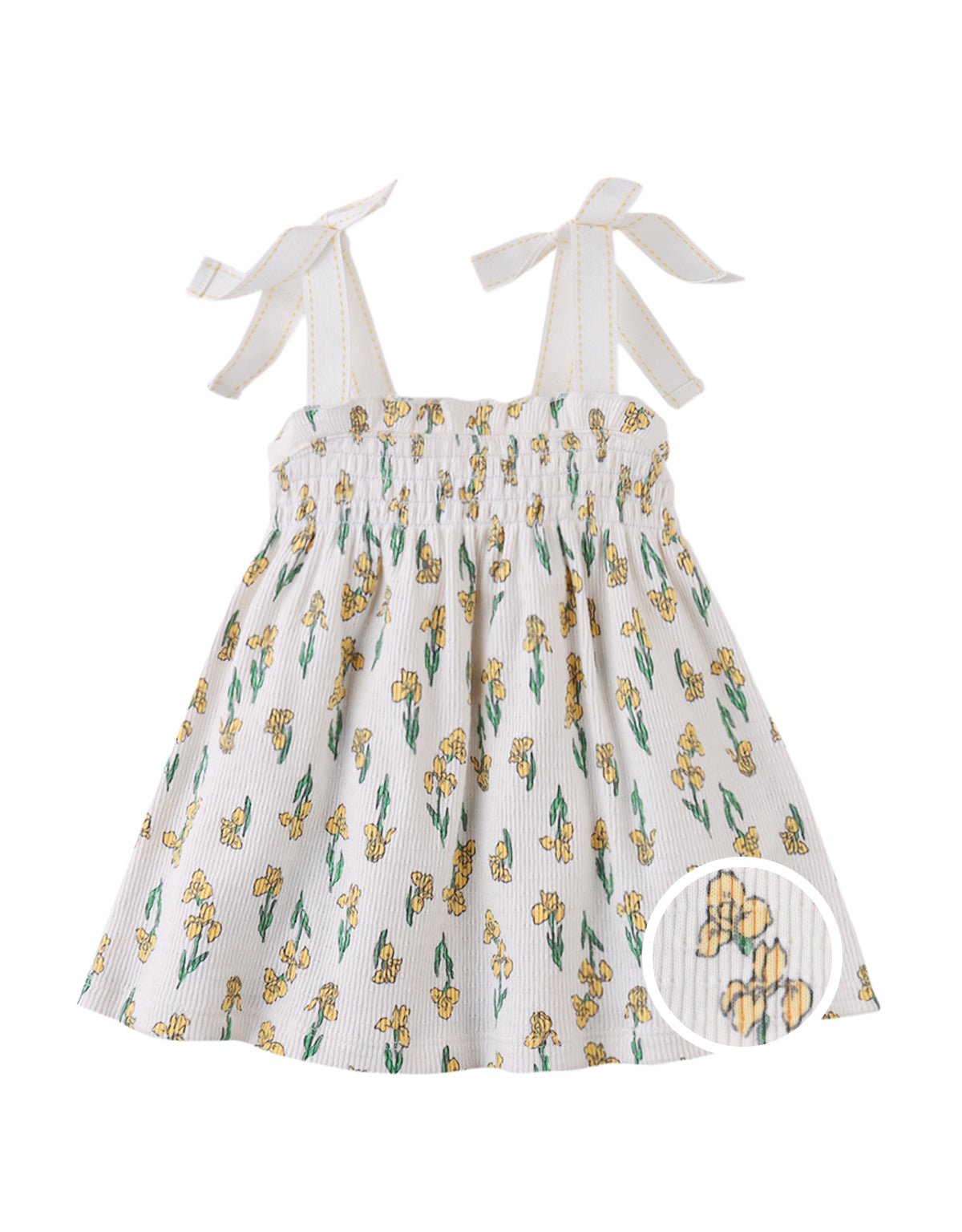 Baby Suzie Jersey Dress with Smocking & Bows product photo
