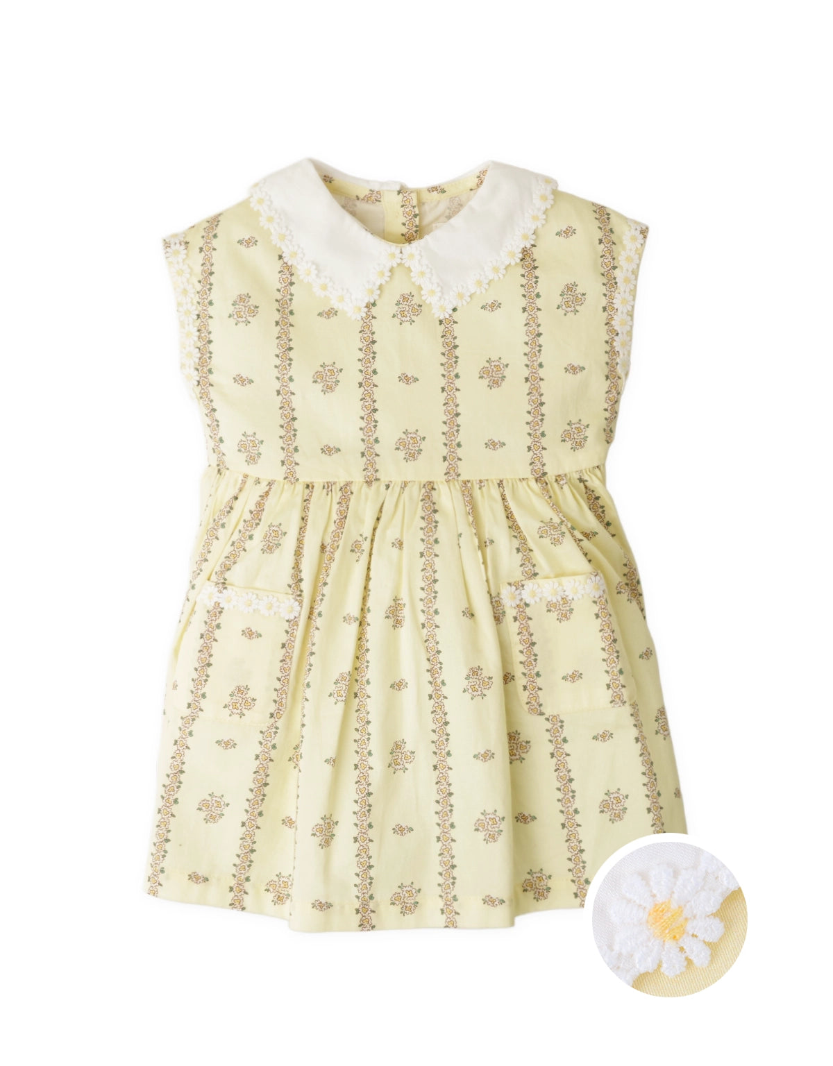 Baby Madeline Floral Dress with Daisy Collar
