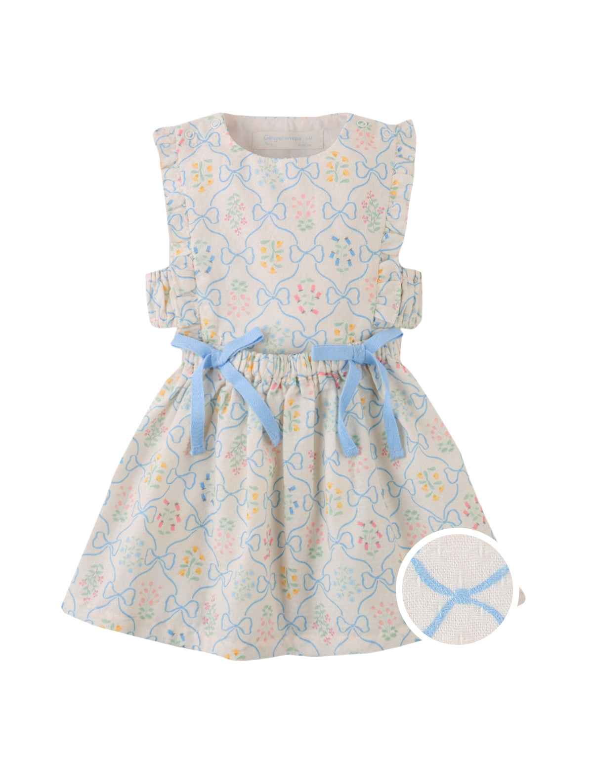 Baby Kelsea Dress with Bows & Detachable Bodice Top product photo