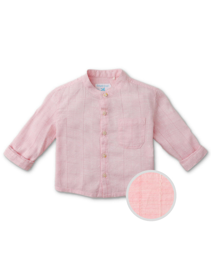 BABY BOYS TEXTURED DOBBY SHIRT