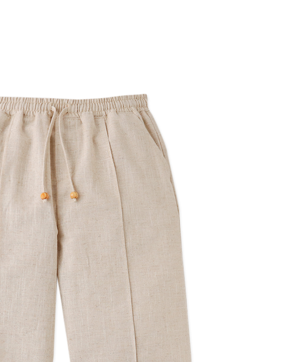 Erwin Fixed-Fold Drawstring Trousers close-up detail