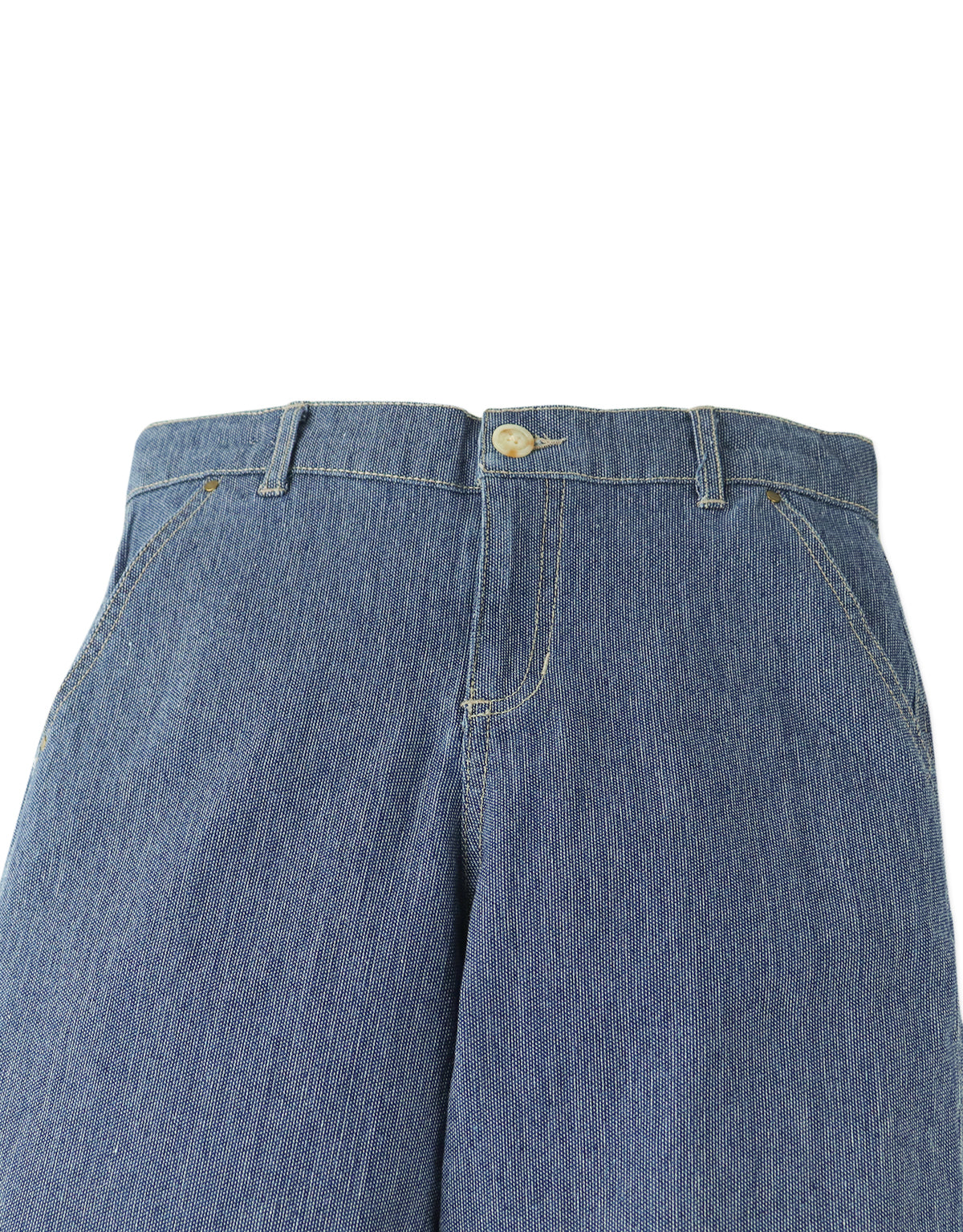Jean Dark Wash Textured Denim Pants front view