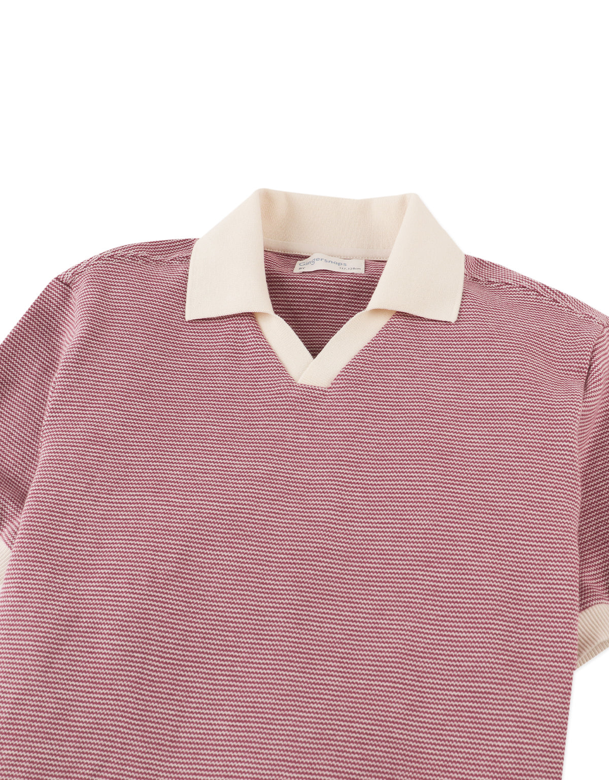 Alastor Striped Pique Polo Shirt style detail