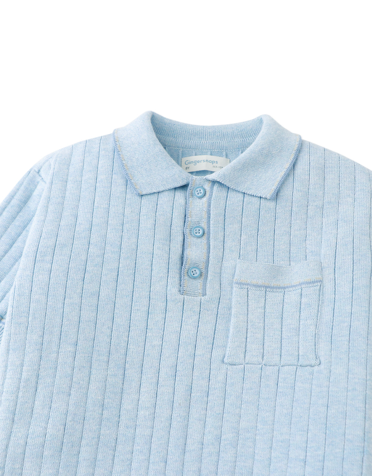 Reiner Polo Shirt with Striped Tipping Accents fabric and fit detail