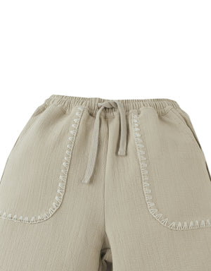 Marlow Textured Drawstring Shorts outfit styling