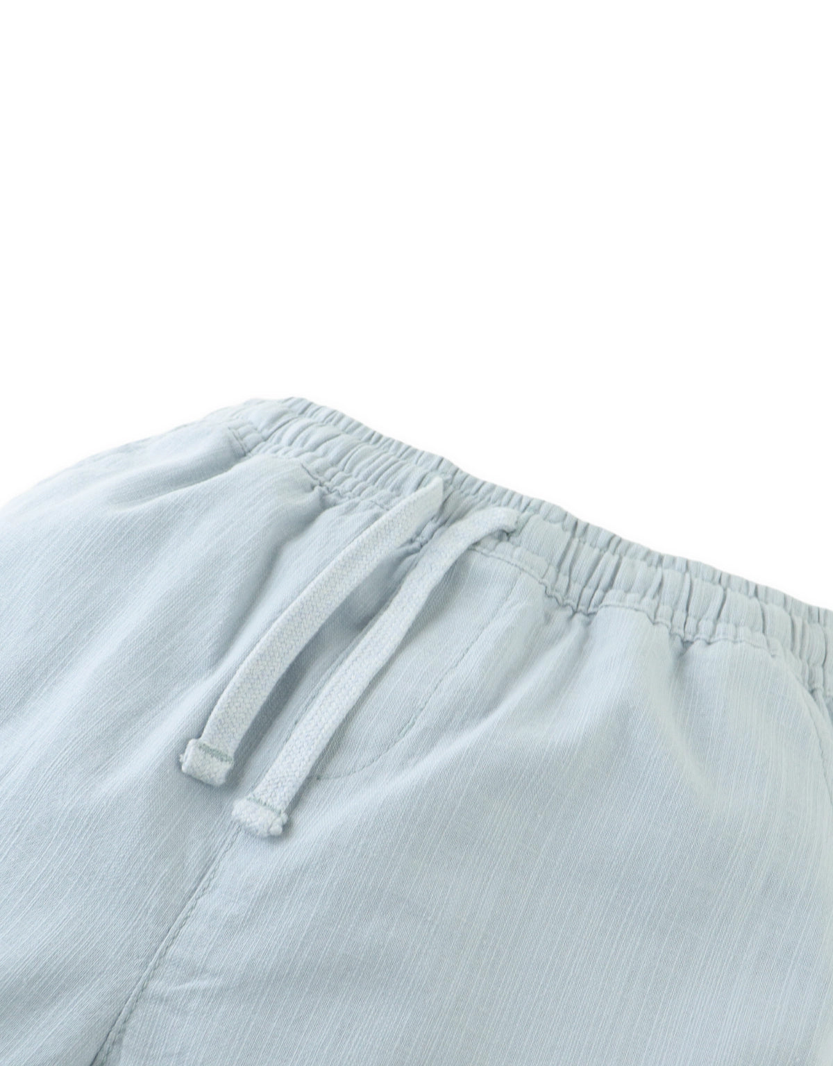 Toshi Linen-Like Cotton Drawstring Shorts with Embroidered Border