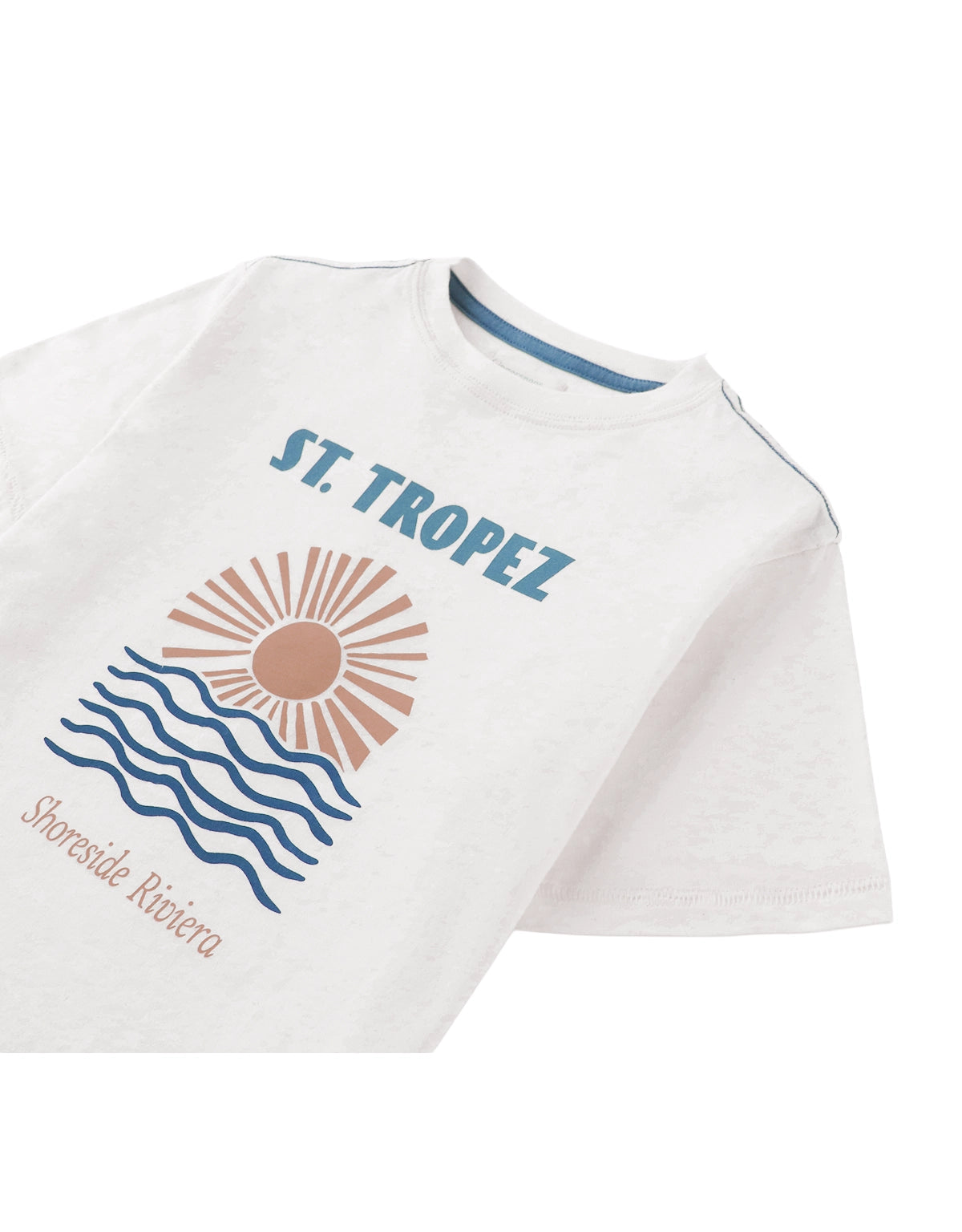 Tiago Graphic Tee with St. Tropez Print