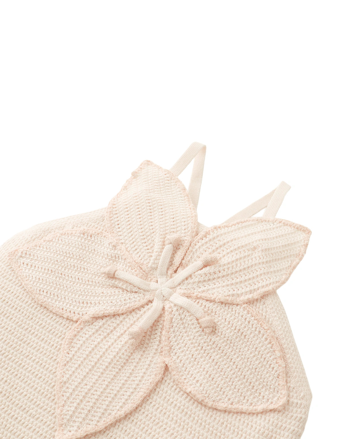Everly Crochet Halter Top with Floral Appliqué