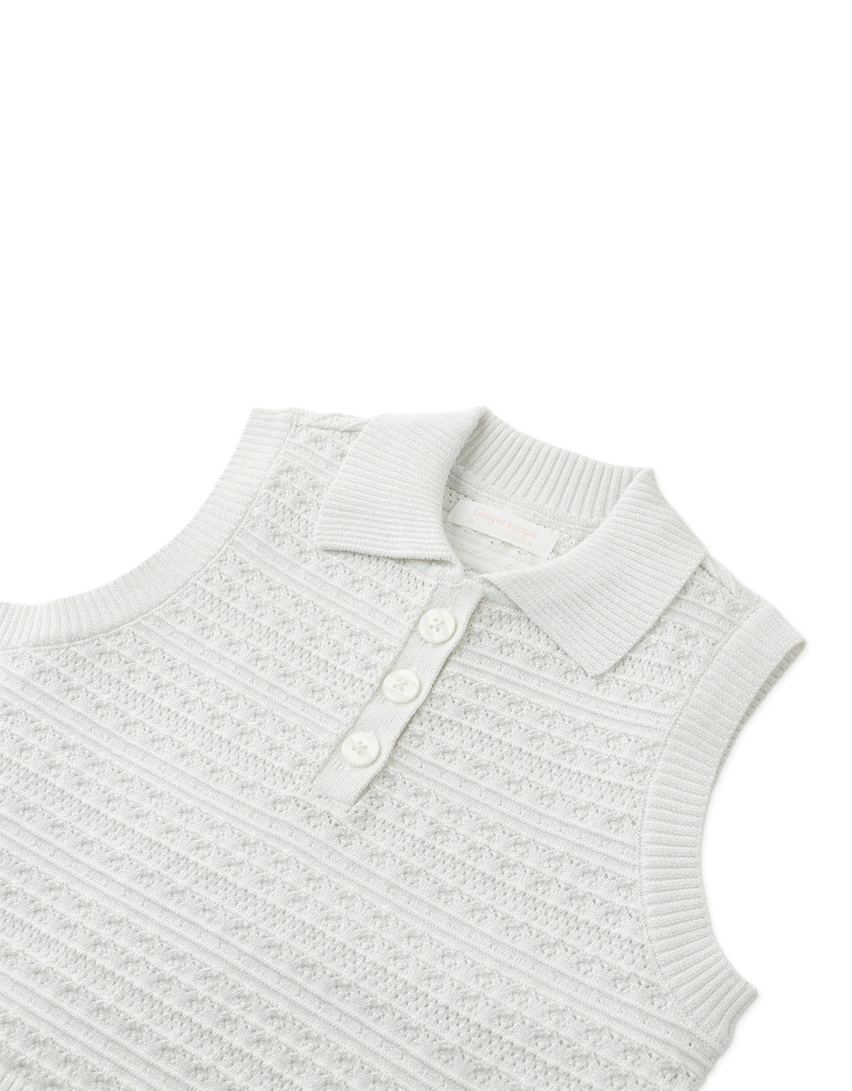 Krishna Button-Front Collared Knit Vest