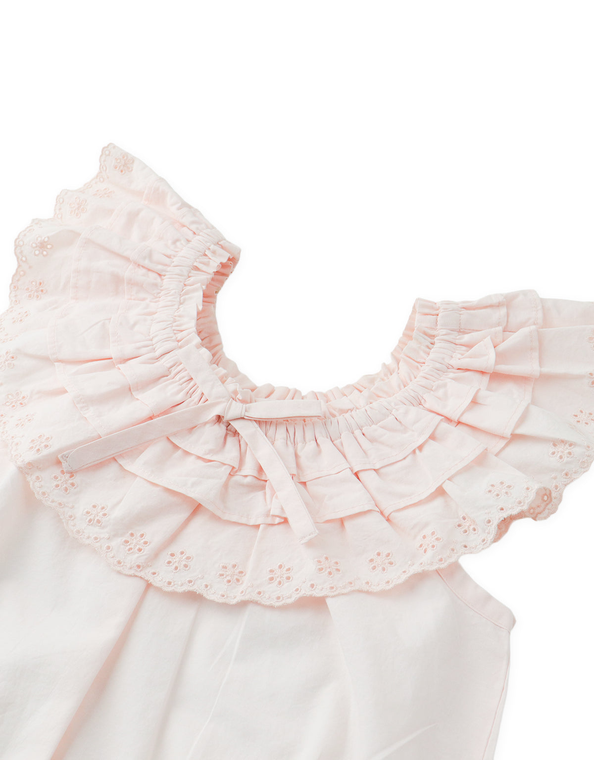 Karyn Tiered Eyelet Ruffle Blouse