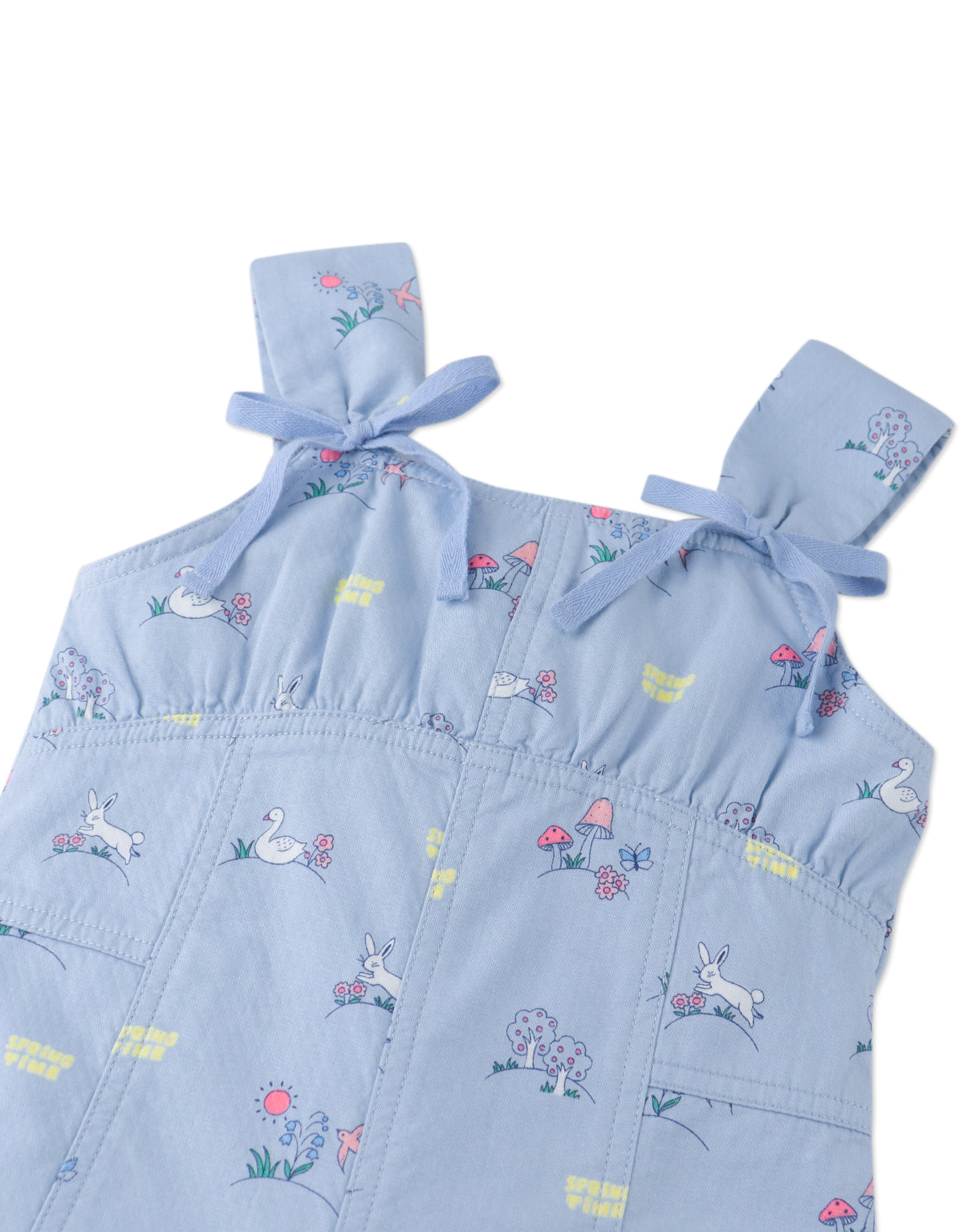 Harvey Empire Cut Playsuit with Decorative Bow Ties