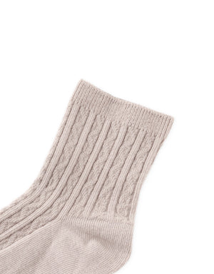Cable Knit Crew Socks outfit styling
