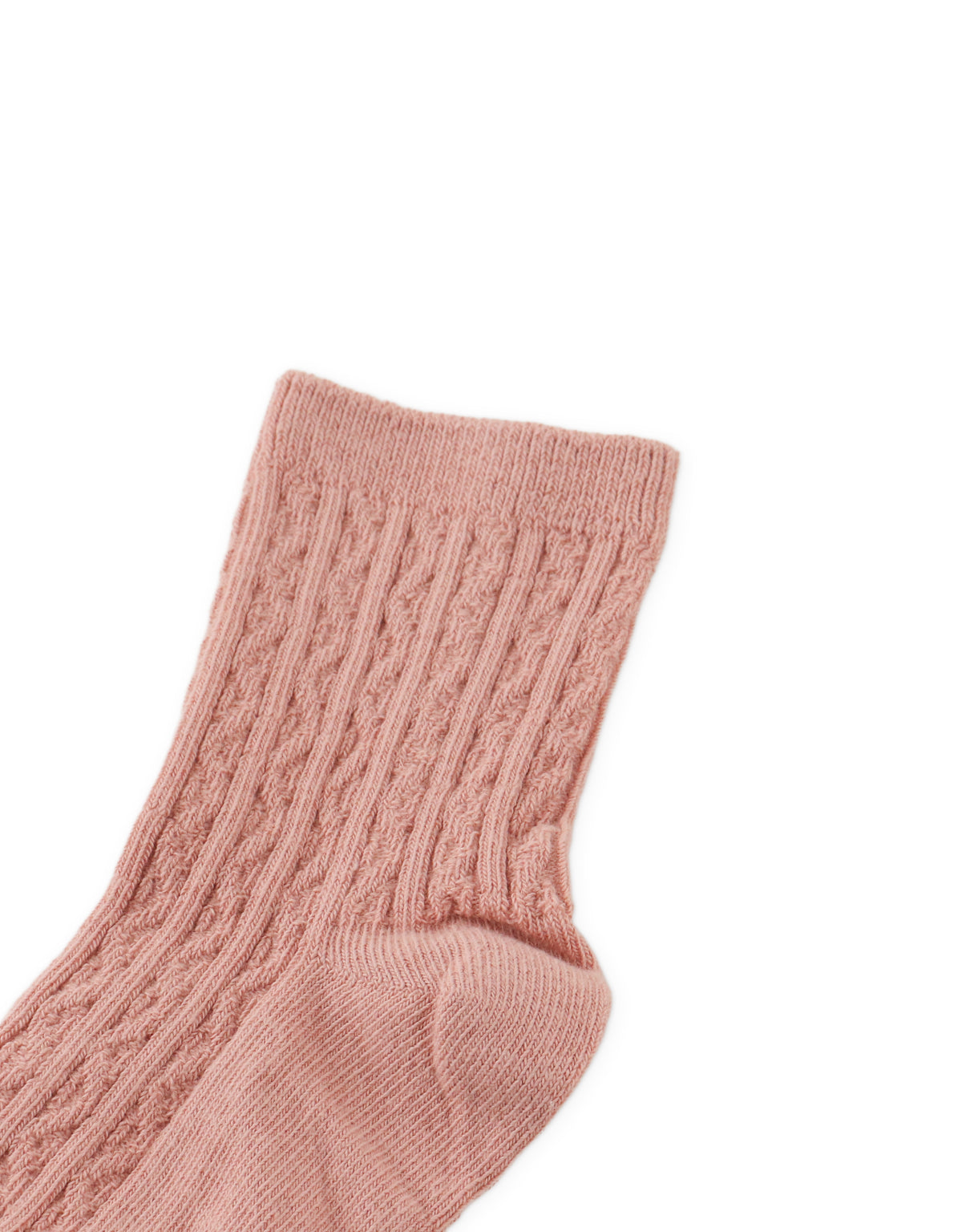 Cable Knit Crew Socks close-up detail