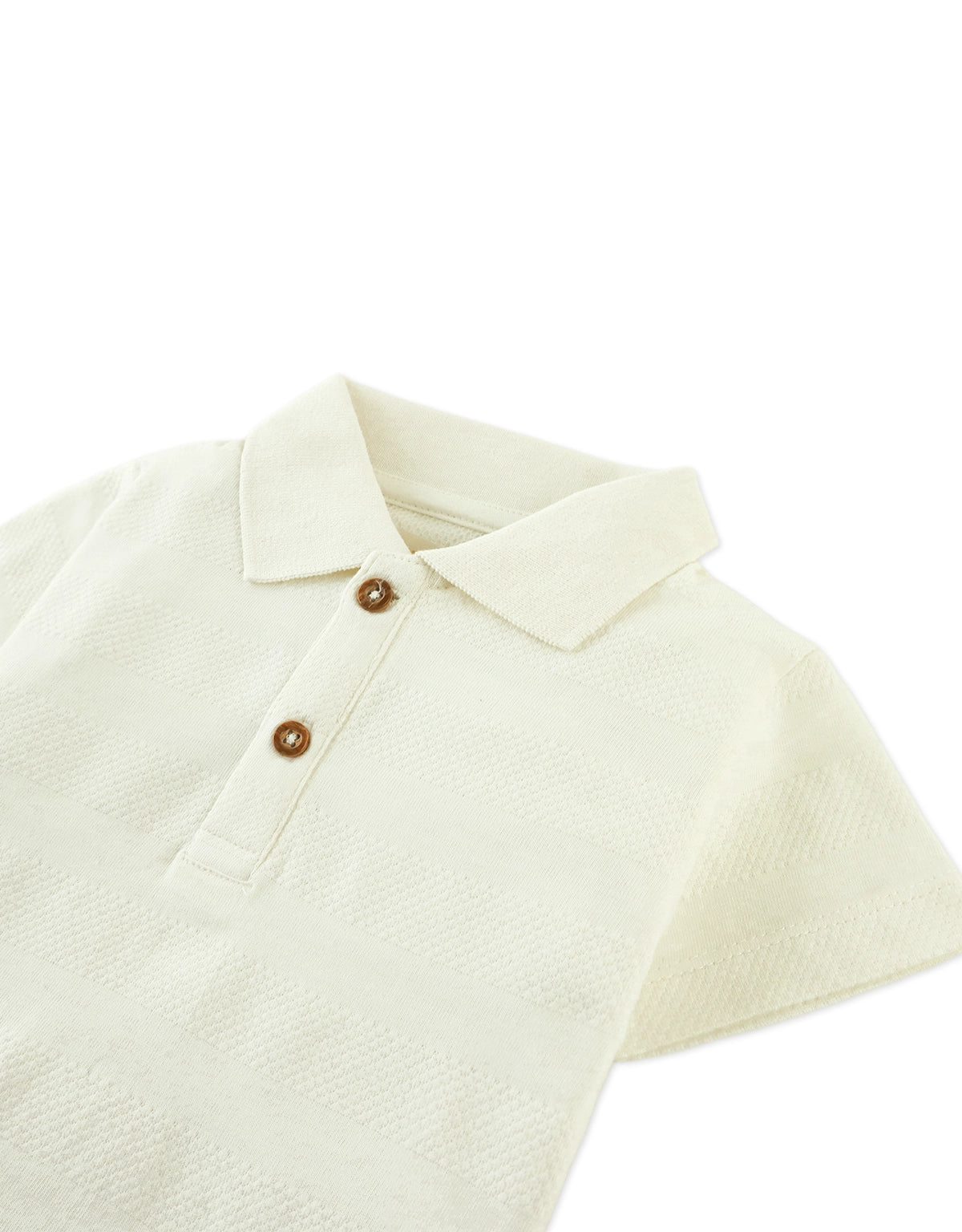 Baby Taito Textured Polo with Embroidered Logo
