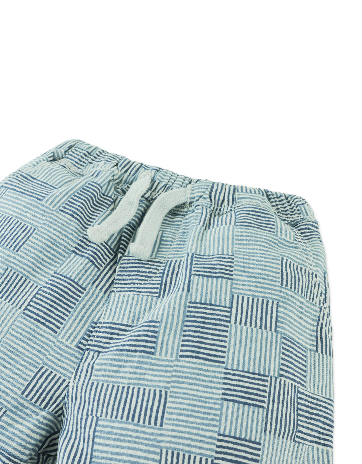 Baby Keanu Basketweave Print Drawstring Shorts