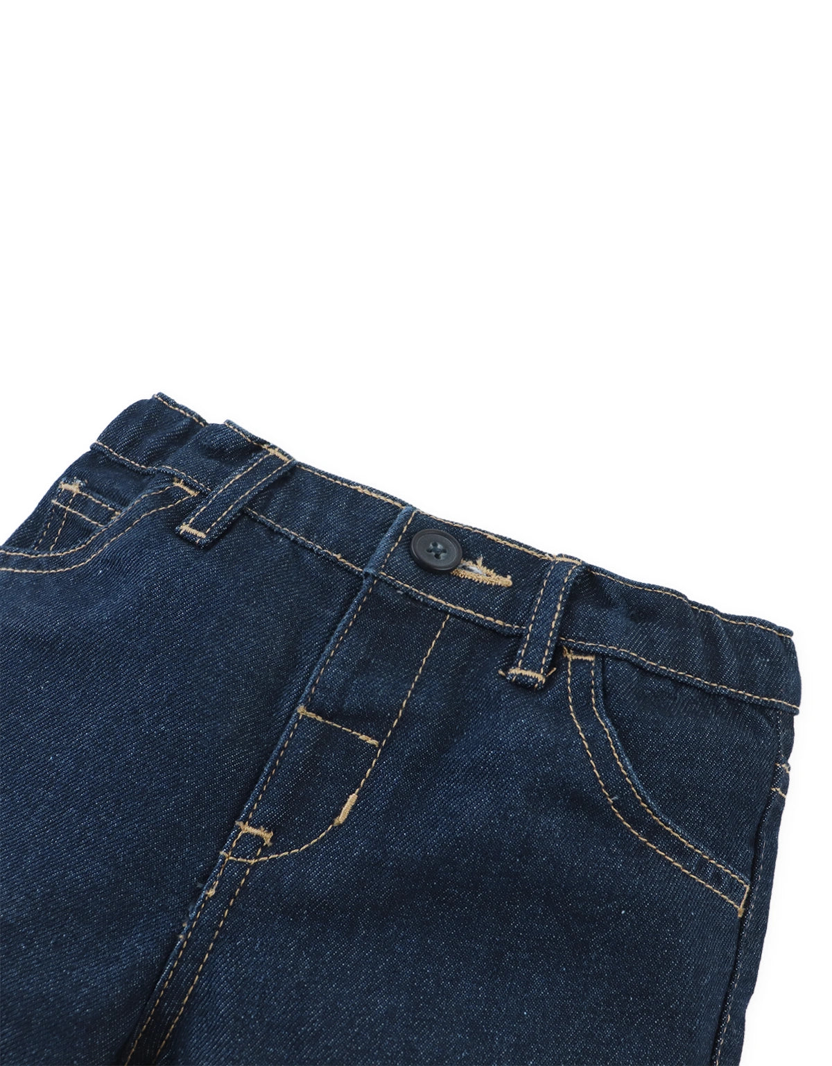Baby Haru Dark Wash Denim Shorts