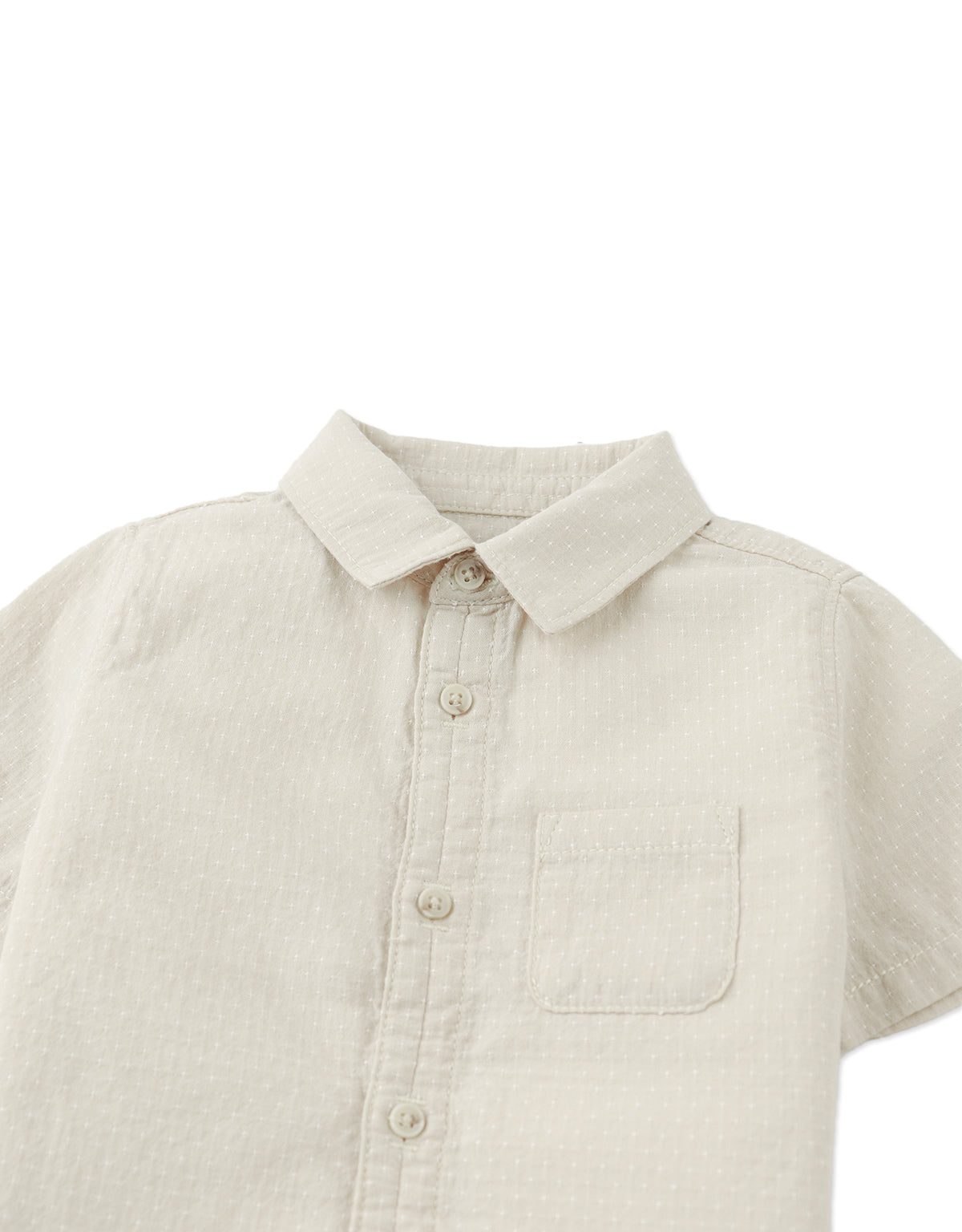Baby Andrew Shirt with Bartack Placket Details