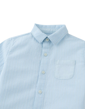 Baby Thomas Striped Dobby Shirt with Pocket front view