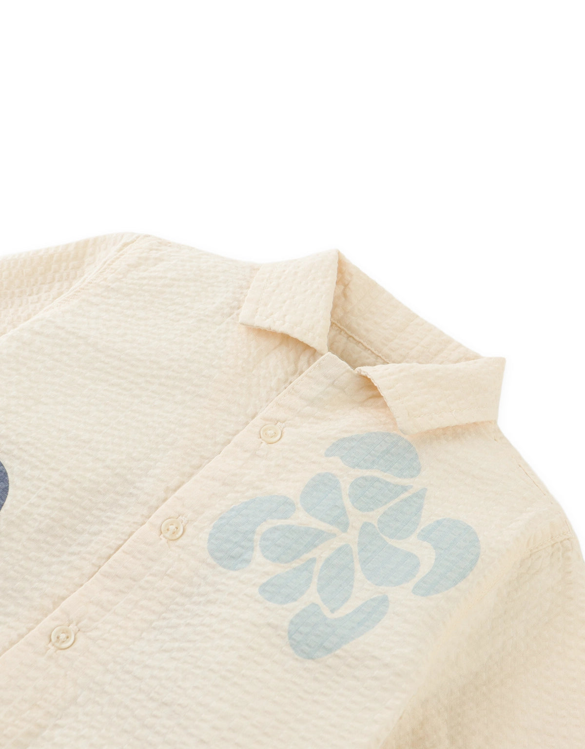 Baby Ajay Floral Seersucker Panama Shirt