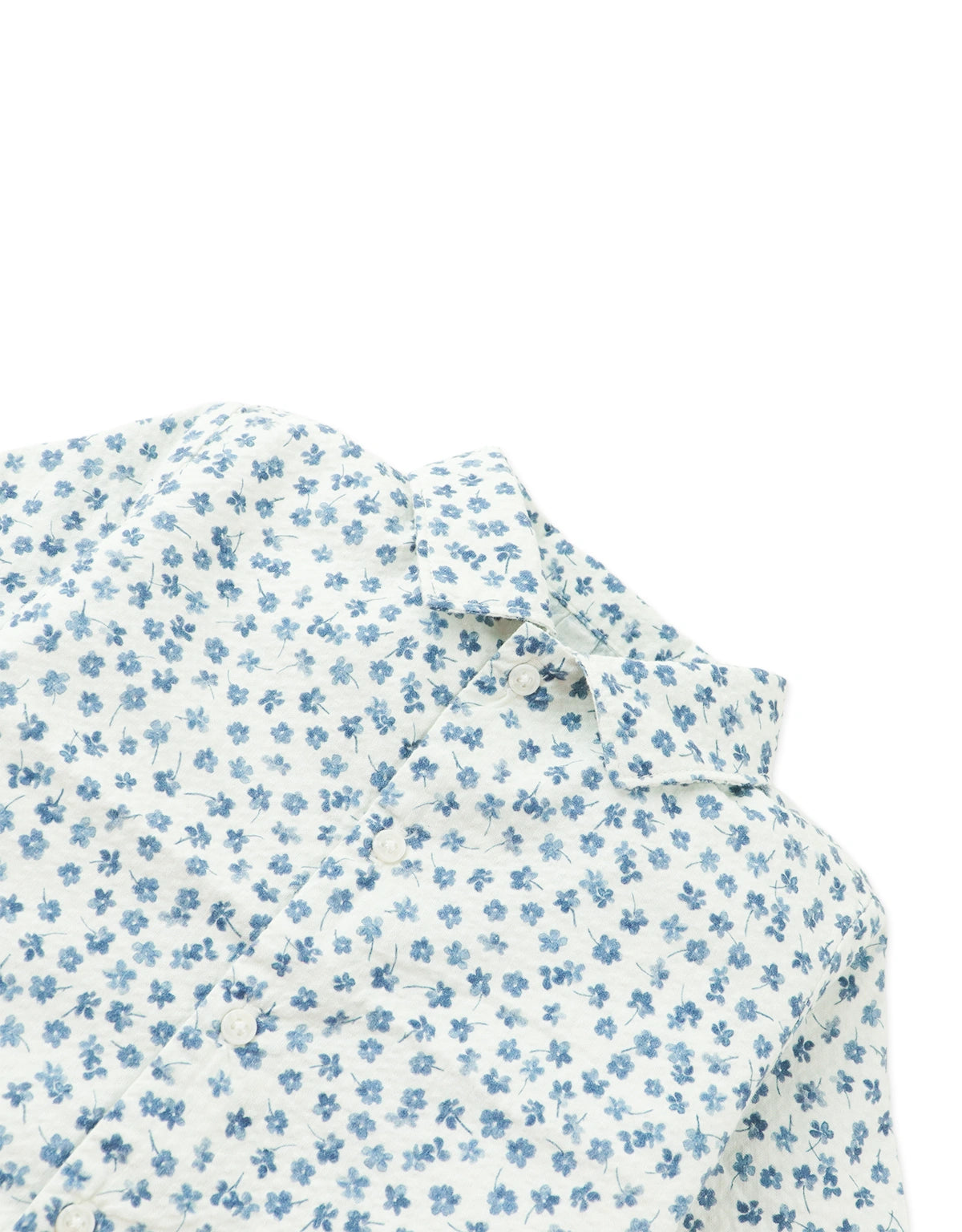 Baby Jim Sumi-e Floral Seersucker Shirt