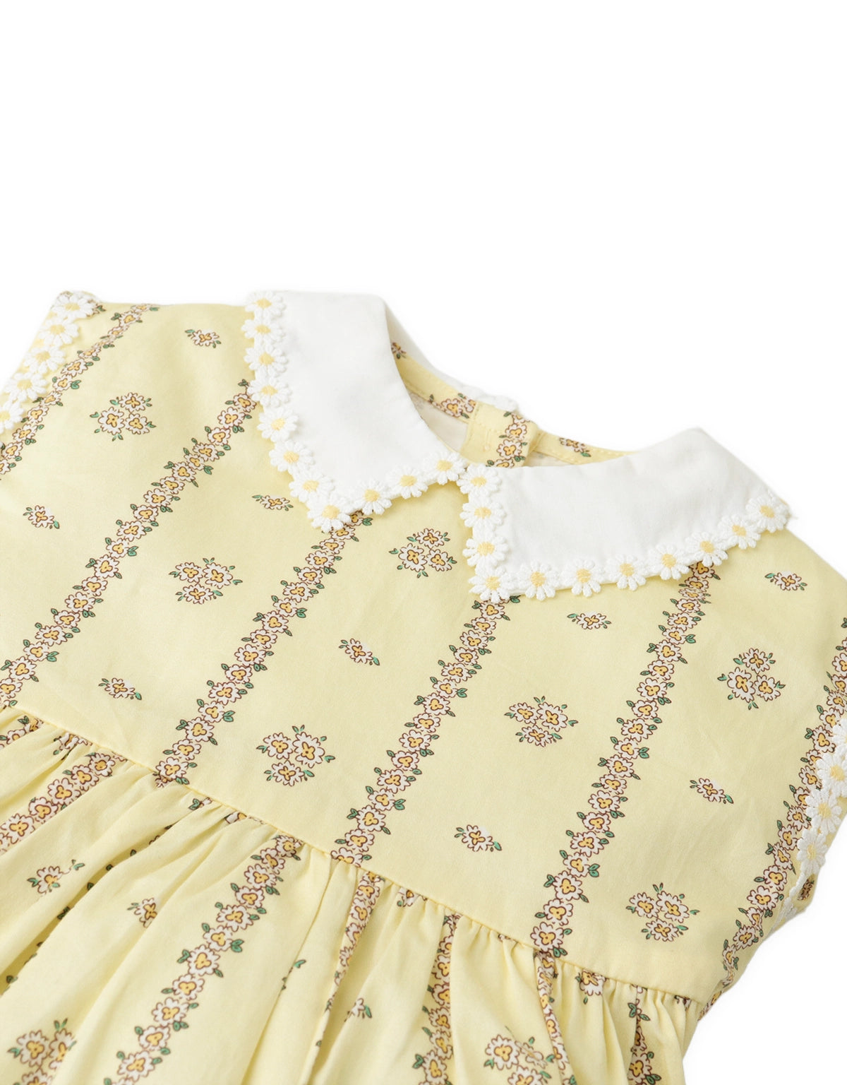 Baby Madeline Floral Dress with Daisy Collar