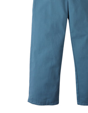 Edward Regular Straight Twill Pants with Striped Canvas Belt style detail