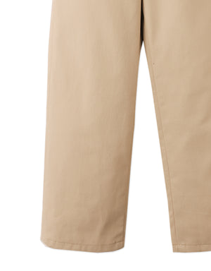 Edward Regular Straight Twill Pants with Striped Canvas Belt close-up detail