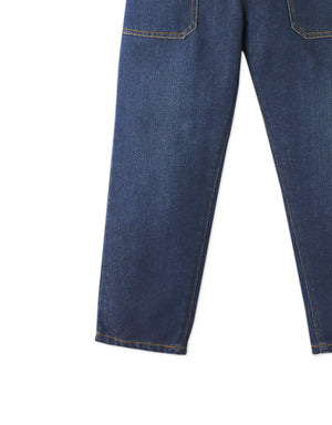 Blitz Relaxed Tapered Denim Pants with Patch Pocket close-up detail