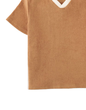 Damian Towel Terry Polo Shirt style detail