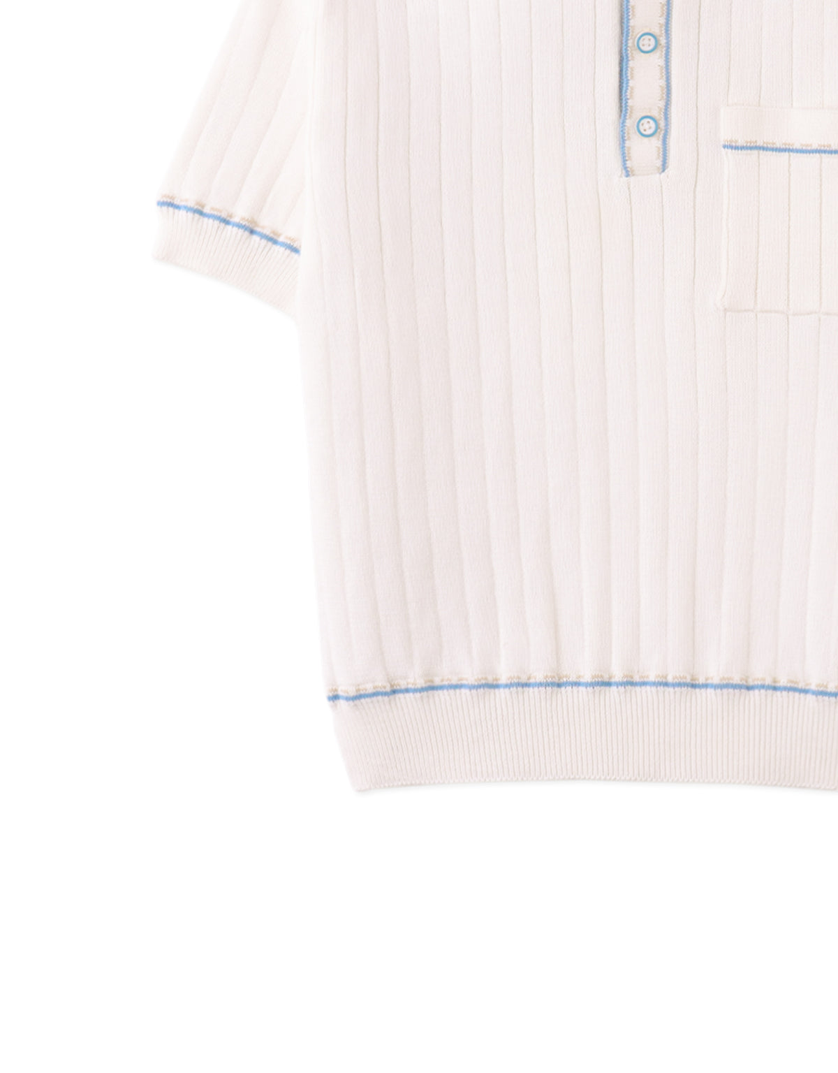 Reiner Polo Shirt with Striped Tipping Accents back view