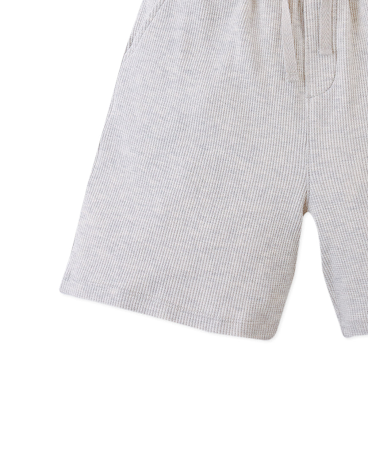 Denzel Waffle Knit Drawstring Shorts style detail
