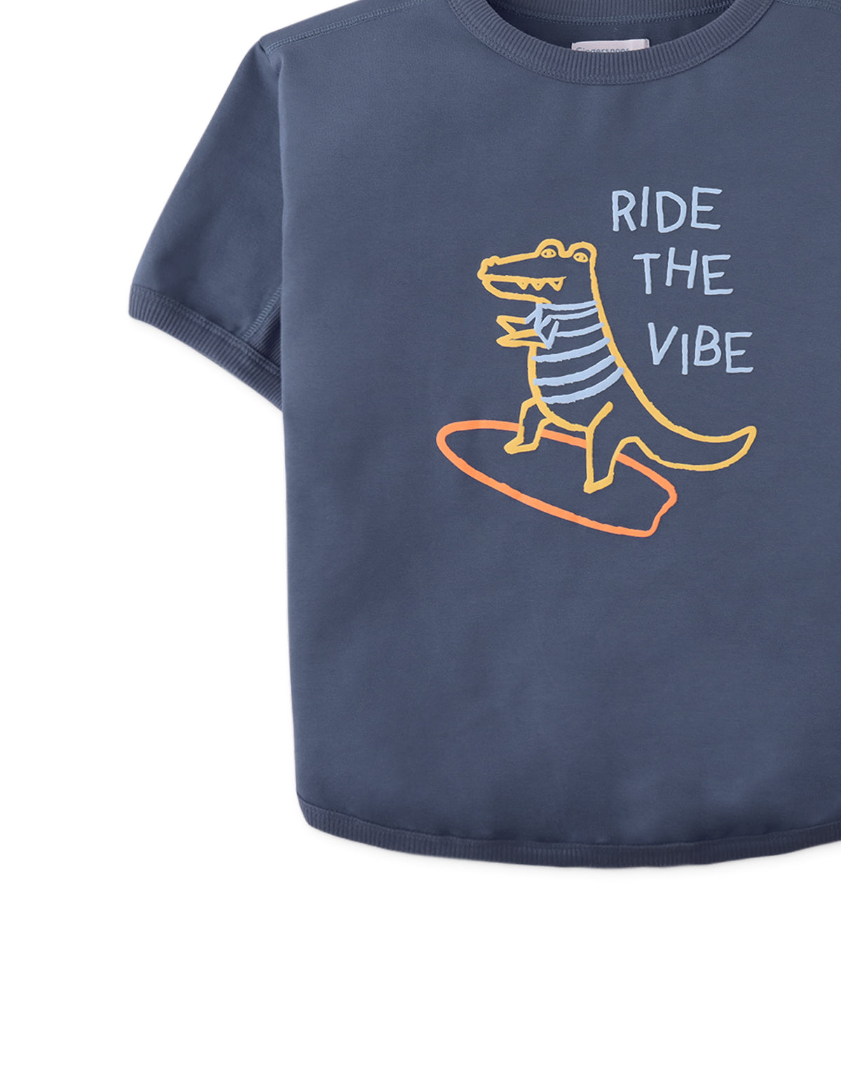 Chalice Cotton Jersey Barrel Tee close-up detail