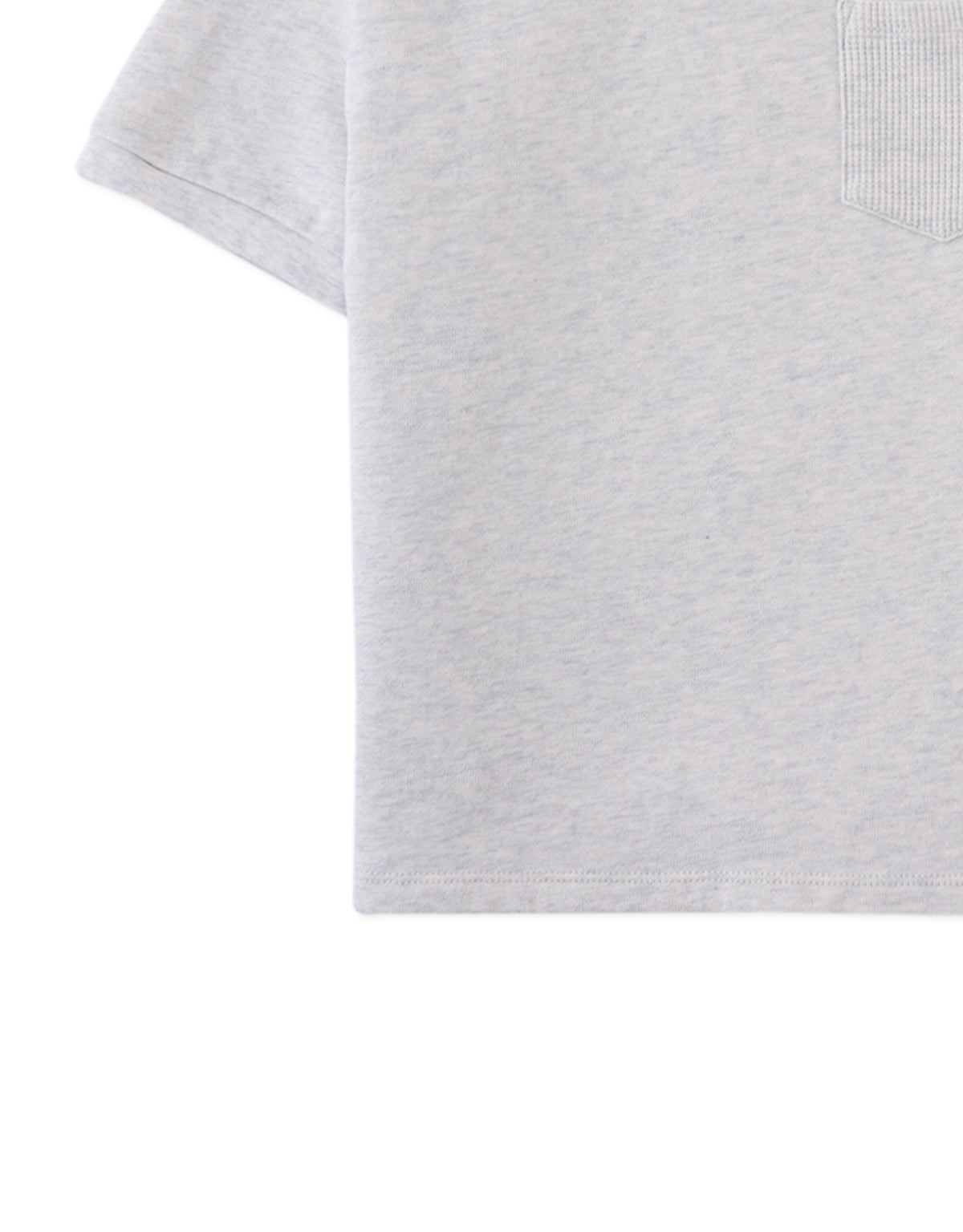 Scott French Terry Ringer Tee with Pocket close-up detail