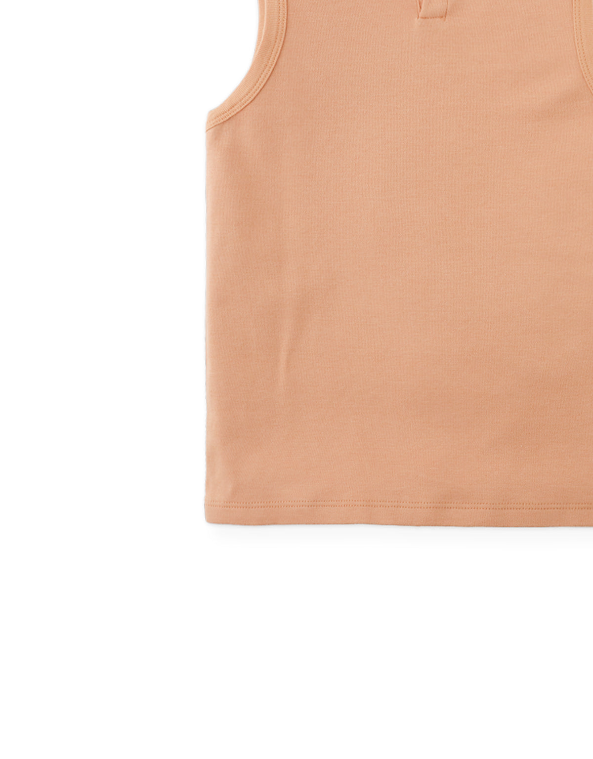 Rafael Henley Tank with Interlock Fabric style detail