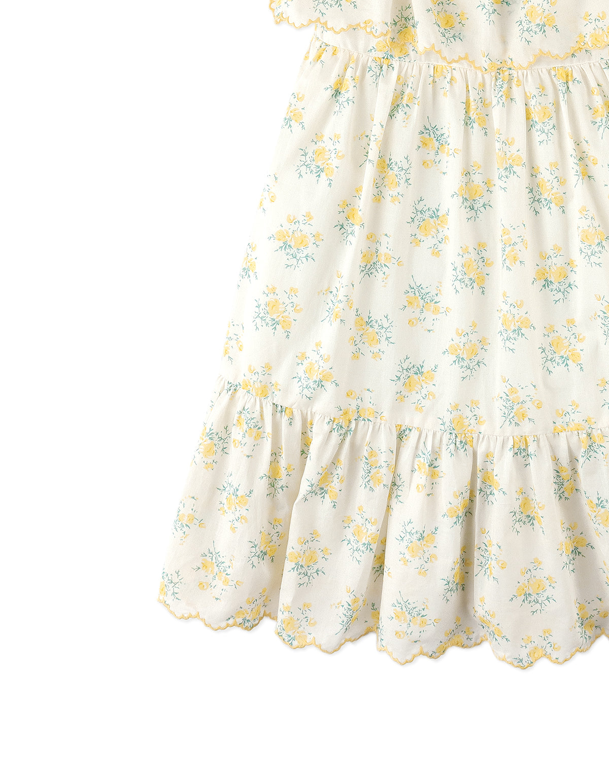 Katie Sundress with Bow Tie Straps & Embroidery close-up detail