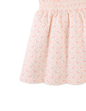Elena Smocked Strappy Textured Dress style detail
