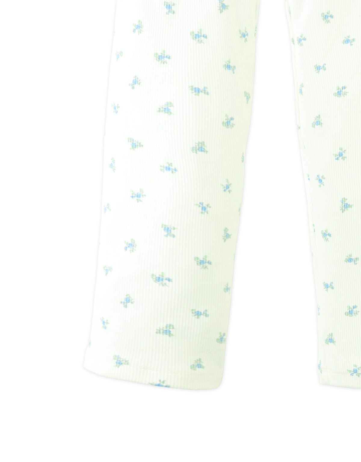 Zoya Ribbed Leggings with All-Over Floral Print style detail
