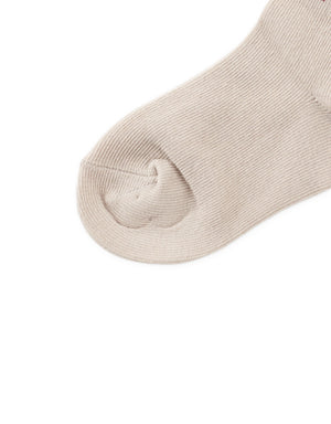 Frilly Crew Socks with Bow Intarsia Design style detail