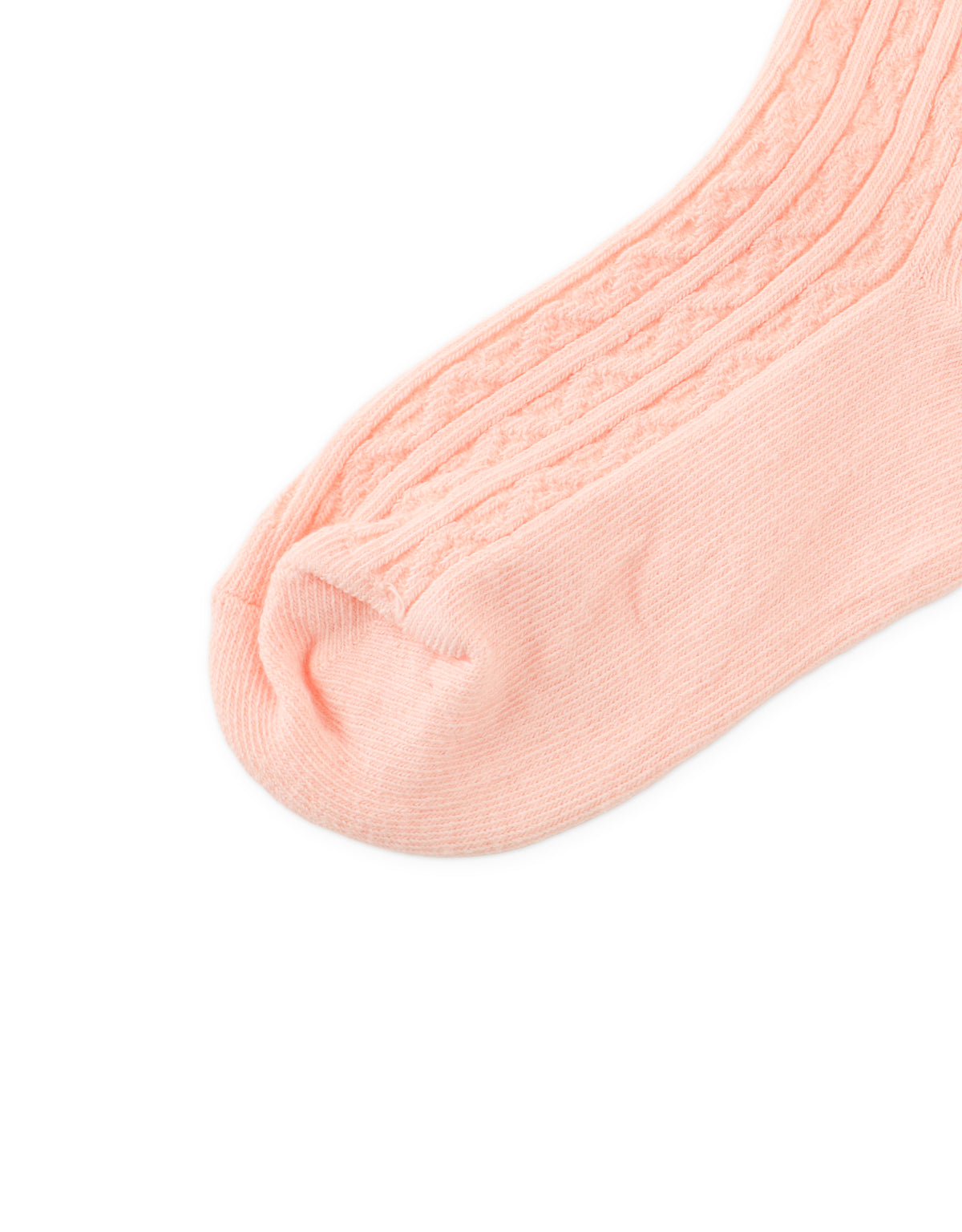 Cable Knit Crew Socks back view