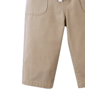 Baby John Garterized Pants with Side Patch Pockets style detail