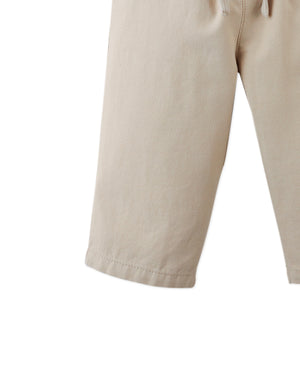 Baby Mike Fully Garterized Drawstring Pants style detail