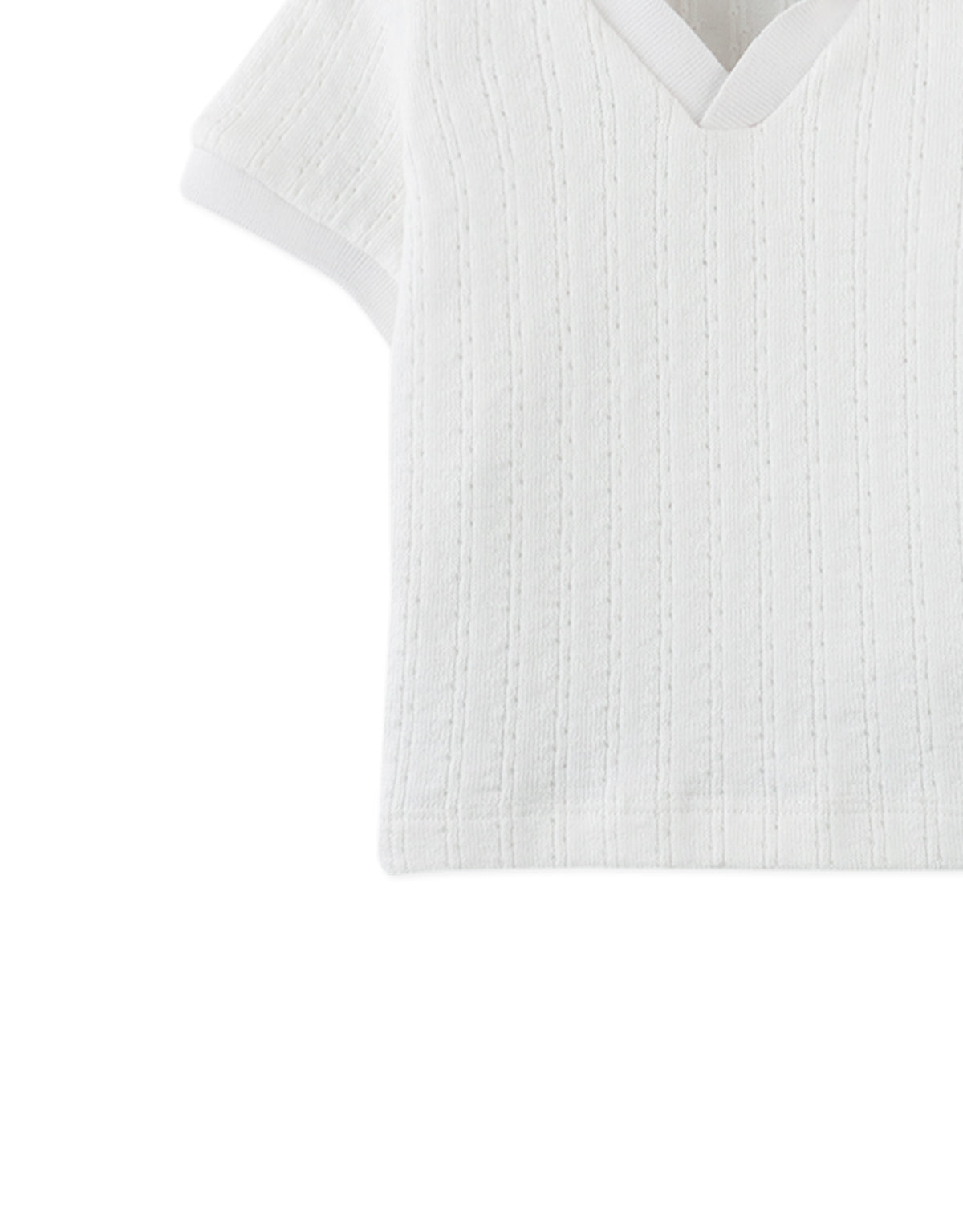 Baby Ludwig Cable Jersey Polo Shirt style detail